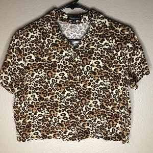 Cheetah crop top